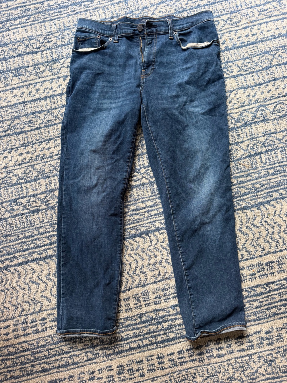 Lucky Brand Men's Dark Blue Relaxed Jeans